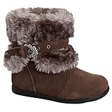 モモ グロウ 幼児/キッズ用「マディー」ブラウン レザー ブーツ ネイビー 米国幼児用サイズ9 M (インポート)