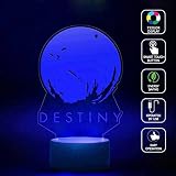 cmlart Destiny Flawless Raider 3dランプ夜間7色変更BestギフトNight Light LED家具デスクテーブル照明ホーム装飾おもちゃ CMLART