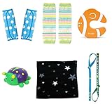 ラヴィギフト6点セットベルトカバー ブルー マシュマロ クマノミ 昆虫A 腹巻シルバー ホルダーGW lv-g09‐54