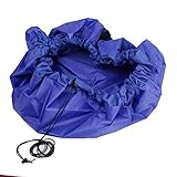 Pixnor Large Kids ToyストレージバッグオーガナイザーPlay Matポータブル(ブルー) – 1ピース