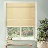 High Quality Cordless Magnetic Roman Shade, Mountain - Thermal, Room Darkening - Mountain Almond, 27