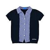 DBL S&M 夏 キッズ Ｔシャツ 女の子 カーディガン バイカラー シャツ (110)