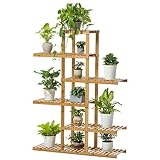 リビングルームベッドルームキッチンの棚 6ティア竹フラワー/プラントラック/シェルフプラント用の鉢植えプラント鉢棚棚スタンドラックコンビネーションガーデンストレージ棚/屋内居間ガーデン98x28x13