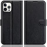 【CANVAS】対応 iPhone 12 ケース 手帳型ケース手帳型 iPhone 12 Pro手帳型ケース マグネット式 iphone12ケース手帳型 カード収納 対応 iPhone12手帳型ケーススタンド機能 for iPhone 12 Pro手帳ケース軽量 for iPhone 12 Proケース財布型 薄型 6.1インチ適応 【ブラック】