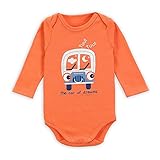 エルフ ベビー(Fairy Baby)ベビーロンパース ボディスーツ 肌着 長袖 (サイズ：10-12M) オレンジ