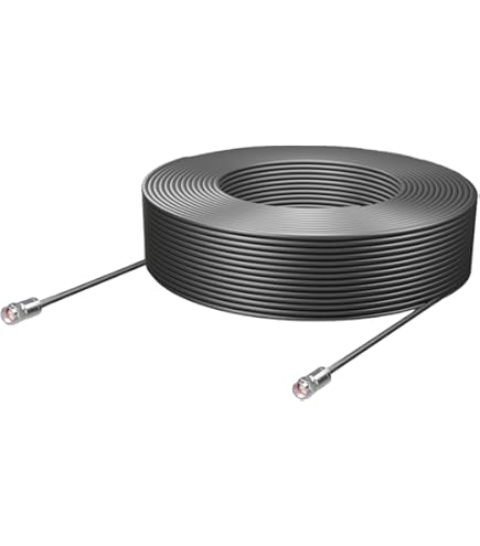 Amazon | アンテナケーブル 50m 黒 S-5C-FB同軸 軟銅芯線 2重シールド