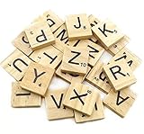 Myoffice子供積み木　木製　英字 A-Z アルファベット知育玩具　英字印刷　工芸　滑らか　１００個セット