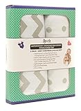 Waterproof Changing Pad Cover Set | Cradle Sheet Set by Ely's & Co no need for Changing Pad Liner [並