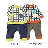mother goose (マザーグース ) カバーオール (70～80cm) キムラタンの子供服 (11539-181a) カーキ 70