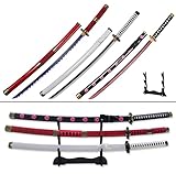 ロロノア ゾロソード ディスプレイスタンド付き キテツ 和戸一文寺 集水 アニメ サムライ コスプレソード 木製ブレード刀 3個セット
