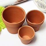 amzmonnsuta 赤 セラミックス製植木鉢　テラコッタクレイ植え鉢　小植物粘土プランター