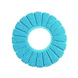 (Light Blue) - Toilet Seat Cover, CreazyDog Comfortable Velvet Coral Toilet Seat Cover Standard Pump