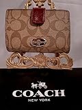 コーチ 財布 COACH SIGNATURE PVC KHAKI SHERRY Corner [並行輸入品]