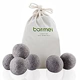 Sheep Wool Dryer Balls Premium Reusable Natural Fabric Softener 100% Pure Organic Reduces Drying Tim