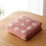[ベルメゾン] バスタオル 速乾 ふんわり 約34×120cm ローズピンク（サークル）ハンガーに干せるバスタオル