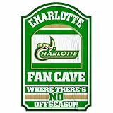 NCAA N Carolina 49ers 11-by-17 "ファンCave " Wood Sign