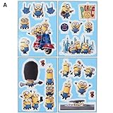 ミニオンズ[ミニウォールデコステッカー]壁デコシール4枚セット【Aセット 】