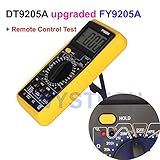 Wiysond　デジタル　マルチメータ　DMM DT9205A　アップグレード　FY9205A　リモート　コントロール　テスト　1999 LCD AC/ DC　電流計　抵抗　コンデンサ