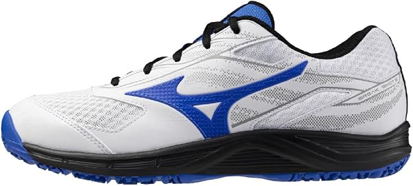 MIZUNO(ミズノ) ユニセックス大人 ブレイクショット 5 ワイド OC クレー・砂入り人工芝コート 部活 軽量 ソフトテニス 硬式テニス エントリー 初心者テニスシューズ - 1