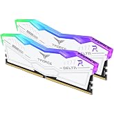 TEAMGROUP (旧称 Team) T-FORCE DELTA RGB DDR5 6000MHz 32GB (16GBx2枚) CL38 PC5-48000 デスクトップ用 メモリ ホワイト Intel XMP3.0 / AMD EXPO 両対応
