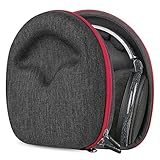 Geekria ケース Shield ヘッドホンケース 互換性 ハードケース 旅行用 ハードシェルケース ゼンハイザー Sennheiser HD550, HD505, PC363D, PC350, PC323D, HD 660S, HD 598, HD 595, HD 579, HD 560S, HD 558, HD 555, HD 518 に対応 収納ポーチ付き (ダークグレー)