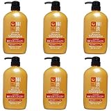 【まとめ買い】熊野油脂 薬用 柿渋リンスインシャンプー 600ml【×6個】