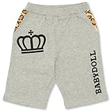 ベビードール ヒョウ柄ワッペンハーフパンツ 子供服 120cm グレー