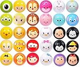 (ディズニー)Disney ディズニー ツムツム やわらかい 顔柄 6cm PUボール 30種 セット 水にも浮かぶ!