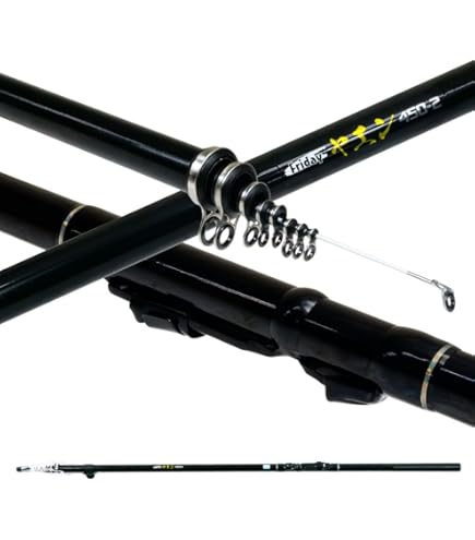 Amazon.co.jp: ヤエン釣り フルセット 振出し竿(ロッド約4.3m) リール