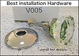 V005 Single knob with the best Polished Chrome hardware for door/drawer thickness to 3/4" or longer 