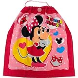 お食事エプロン ラッキーハート ミニーマウス おりこうタオル 34×35cm WD440400