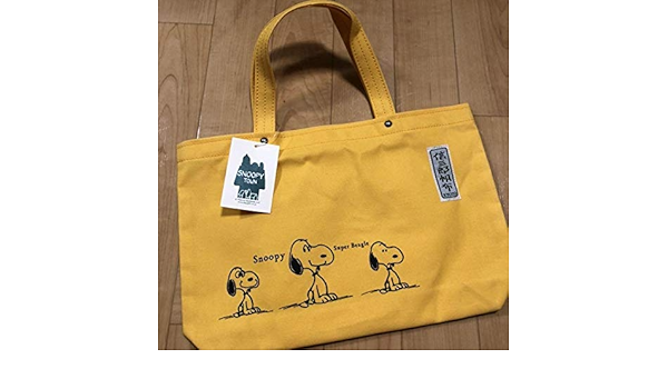 Amazon Co Jp 限定 スヌーピー 京都 一澤信三郎帆布 コラボ トートバッグ 菜の花 イエロー Sサイズ うめだ スヌーピーフェスティバル 19 ホビー 通販