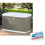 75-gallonアウトドアストレージボックス、Lockable、快適なLid for Seating