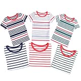 arina house(アリーナハウス) 半袖 ボーダー Tシャツ 5.グレー×レッド11号(110cm) 　80cm 90cm 100cm 110cm 120cm