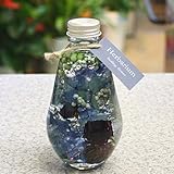ビンの中におとじ込められたおしゃれな植物や花と液体 「ハーバリウム」s-8 「コバルトーブルー」 お祝い 誕生日プレゼントやインテリアに癒やしの空間