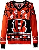 Cincinnati Bengals Womens BigロゴVネックセーターL