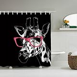 kanzd Cartoon動物防水Mildewproofかわいい猫犬バスルームシャワーカーテン装飾for Children Regular Kanzd-003