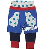 chocola(ショコラ) 天竺ドットPt使いレイヤード長丈パンツ 80cm /バイオレット NO.CH-1521-36065