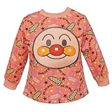2014年 春物 アンパンマン　総柄顔アップリケトレーナー ANPANMAN ピンク◇95ｃｍ