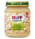 HiPP Organic Creamed Porridge Breakfast 6+ Months 125g (Pack of 2) - ヒップ有機クリーム粥朝食6+ヶ月125グラム (Hipp) (