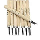 Anself 8pcs/12pcs 彫刻刀 ツール 手作り 木製カット 木版DIYツール 木工彫刻刀 木彫り アートナイフ