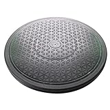 テレビ回転台 直径25.5cm×高さ1.5cm 耐荷重25kg 360度回転台 ブラック 宅E