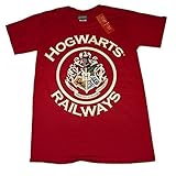 Gildan Boys ' Harry Potter Hogwarts Railways Crest公式Express TシャツSmall / 36 "レッド