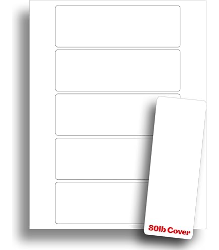 しおりページ Amazon | ホワイト片面光沢印刷可能しおり - レーザープリンター用