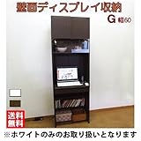 壁面ディスプレイ収納 デスク リビング TＶ台 壁面収納 日本製 国内生産 (hac-60d) (ホワイト)