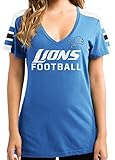 デトロイトライオンズブルーレディースPride Playing VネックTシャツ S ホワイト