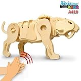 Robotime educational toys electric wool voice-activated blocks saber-toothed tiger a410 by LITTLESTO