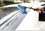 Felimoa 洗車 セット 【 伸びる ホース ＆ 洗剤入れ付 ブラシ 】 5-15m 洗車ブラシ 洗剤容器付 3倍に伸びる 7パターン散水ノズル 片手でらくらく洗車＆伸縮ホースでコンパクト収納