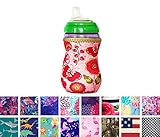 Kidzikoo - #1 Neoprene Baby Bottle/Sippy Cup Insulator Cooler Coolie - Flowers & Butterflies by Kidz