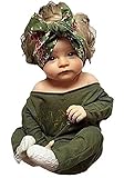 Newborn Infant Baby Girls Clothes Long Sleeve Off Shoulder Romper Jumpsuit (S(0-6months)) [並行輸入品]